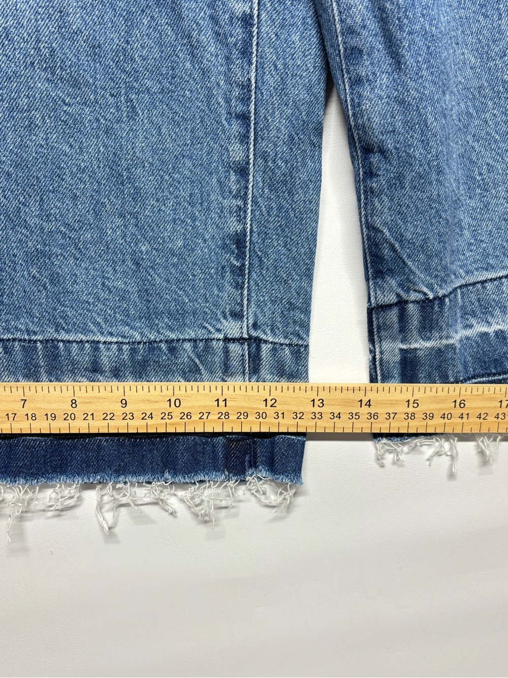 ✨Madewell Denim Culottes Blue Wide-Leg Cropped Jeans Size W30 - Picture 15 of 16